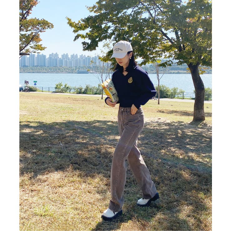 ワッペン刺繍Vネックニット | by muni:r | 詳細画像40 