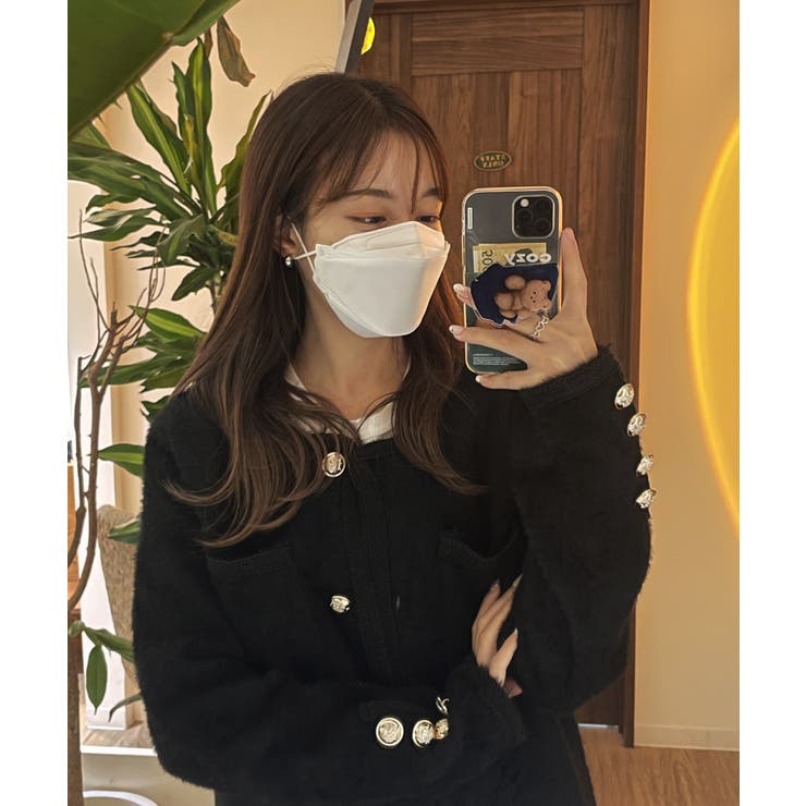 ノカラーブックルツイードボタンジャケット | by muni:r | 詳細画像11 