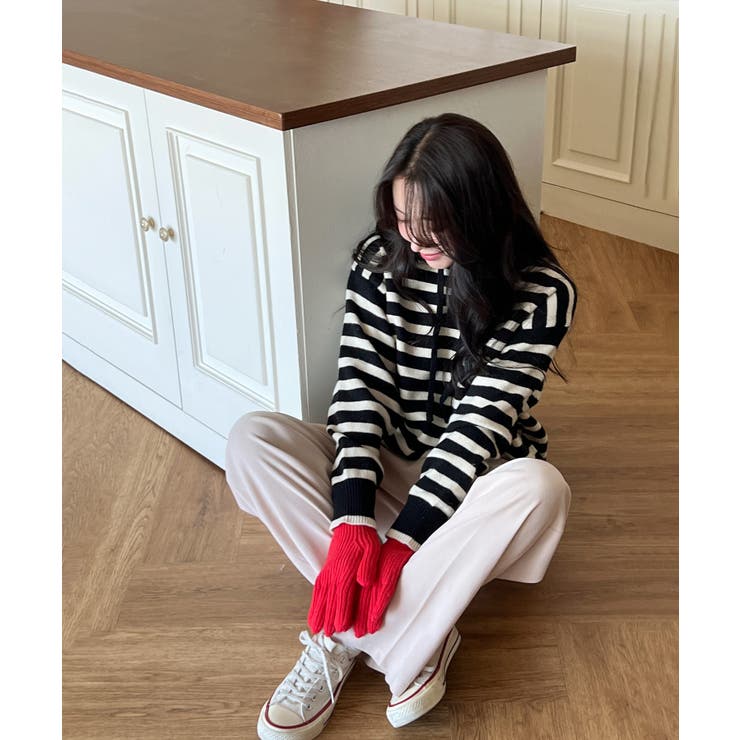 無地ロングニットスマホ対応手袋 | by muni:r | 詳細画像20 