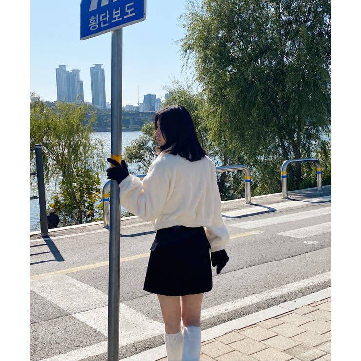 無地ロングニットスマホ対応手袋 | by muni:r | 詳細画像56 