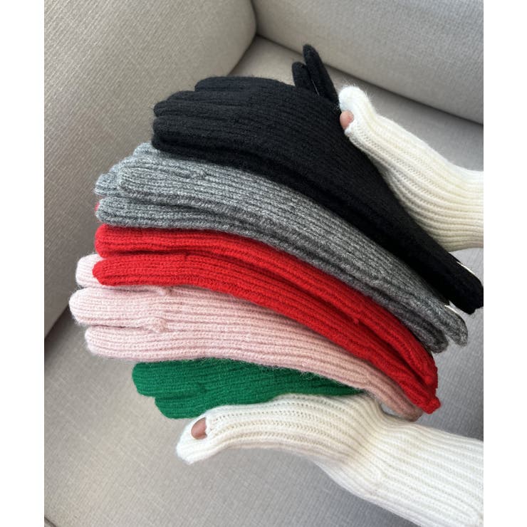 無地ロングニットスマホ対応手袋 | by muni:r | 詳細画像75 