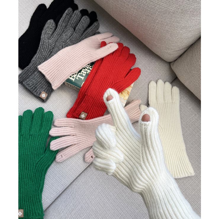 無地ロングニットスマホ対応手袋 | by muni:r | 詳細画像76 