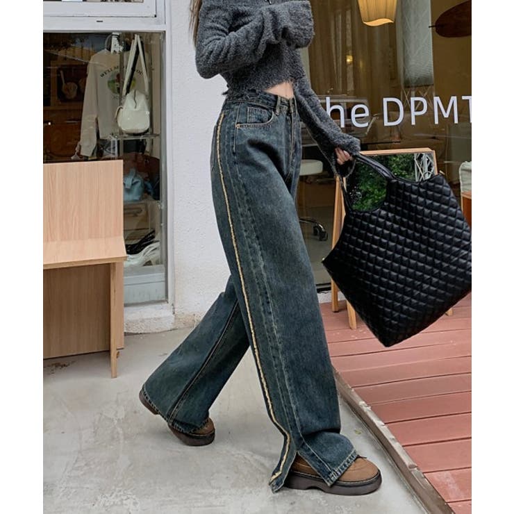 サイドフリンジスリットパンツ | by muni:r | 詳細画像12 