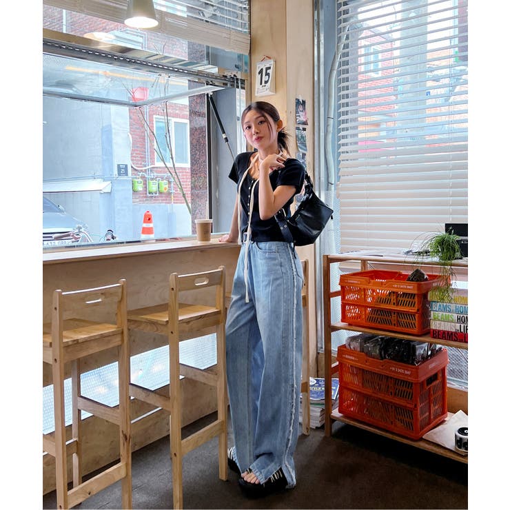 サイドフリンジスリットパンツ | by muni:r | 詳細画像14 