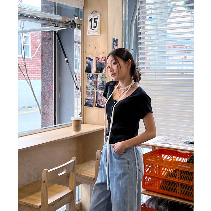 サイドフリンジスリットパンツ | by muni:r | 詳細画像15 