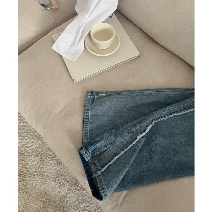 サイドフリンジスリットパンツ | by muni:r | 詳細画像29 