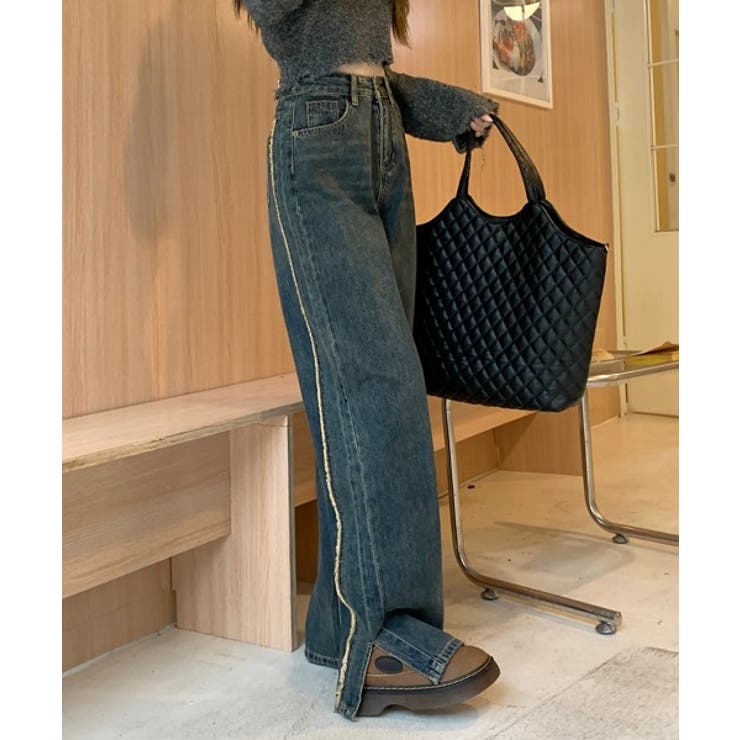 サイドフリンジスリットパンツ | by muni:r | 詳細画像5 