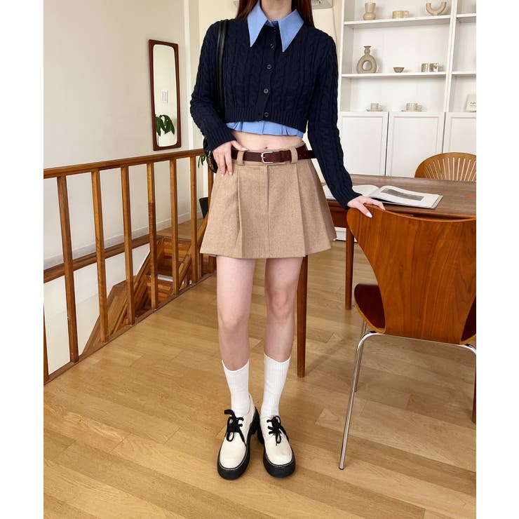 ミニ丈プリーツミニスカート | by muni:r | 詳細画像20 