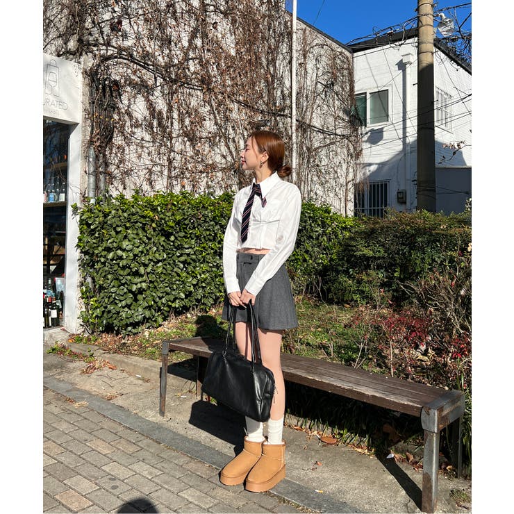 ミニ丈プリーツミニスカート | by muni:r | 詳細画像3 