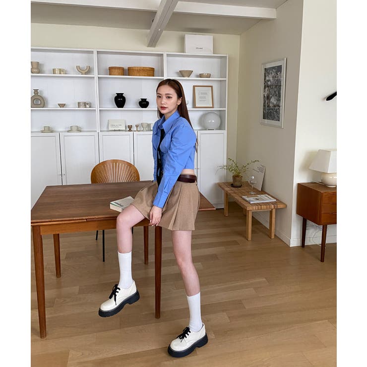 ミニ丈プリーツミニスカート | by muni:r | 詳細画像44 