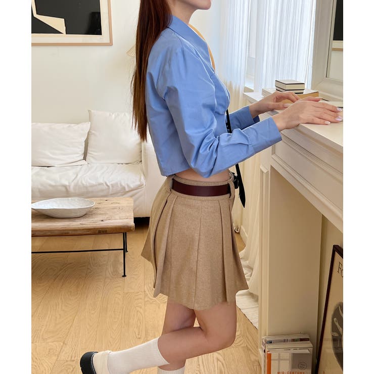 ミニ丈プリーツミニスカート | by muni:r | 詳細画像48 