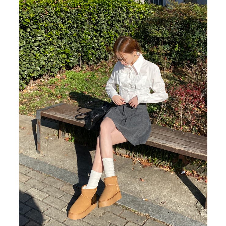 ミニ丈プリーツミニスカート | by muni:r | 詳細画像5 