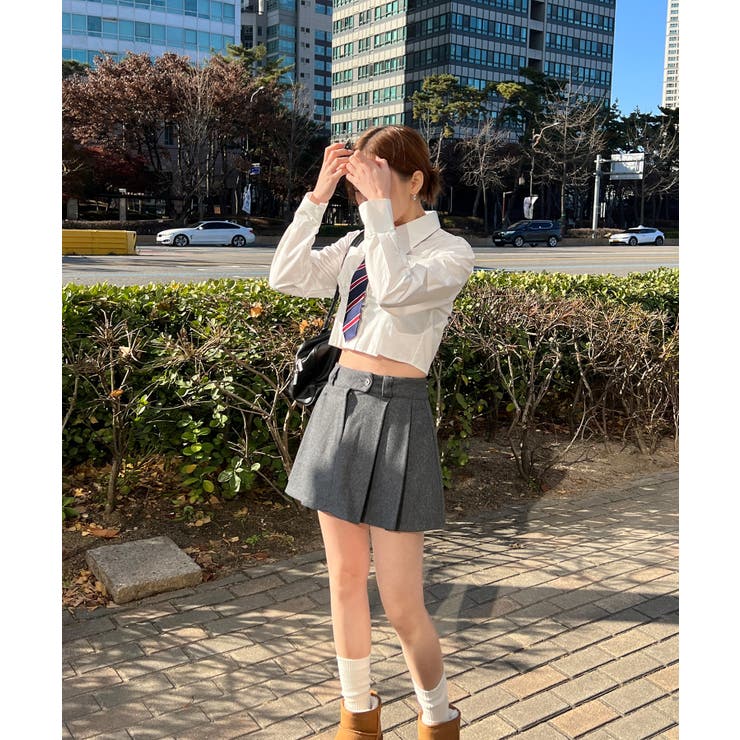 ミニ丈プリーツミニスカート | by muni:r | 詳細画像6 