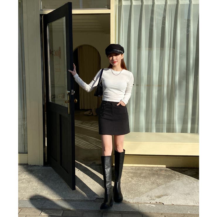 ベーシックハイウエストコットンスカート | by muni:r | 詳細画像12 