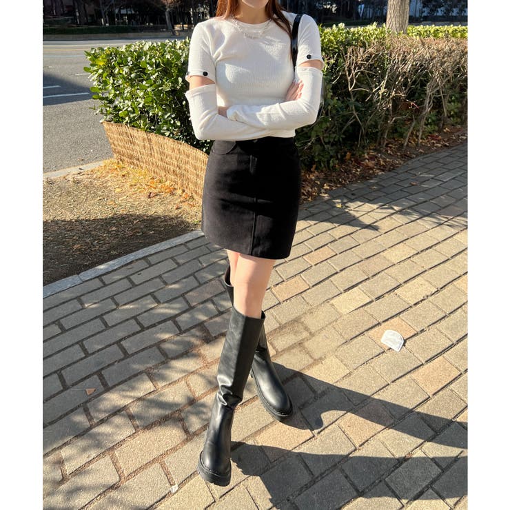 ベーシックハイウエストコットンスカート | by muni:r | 詳細画像18 