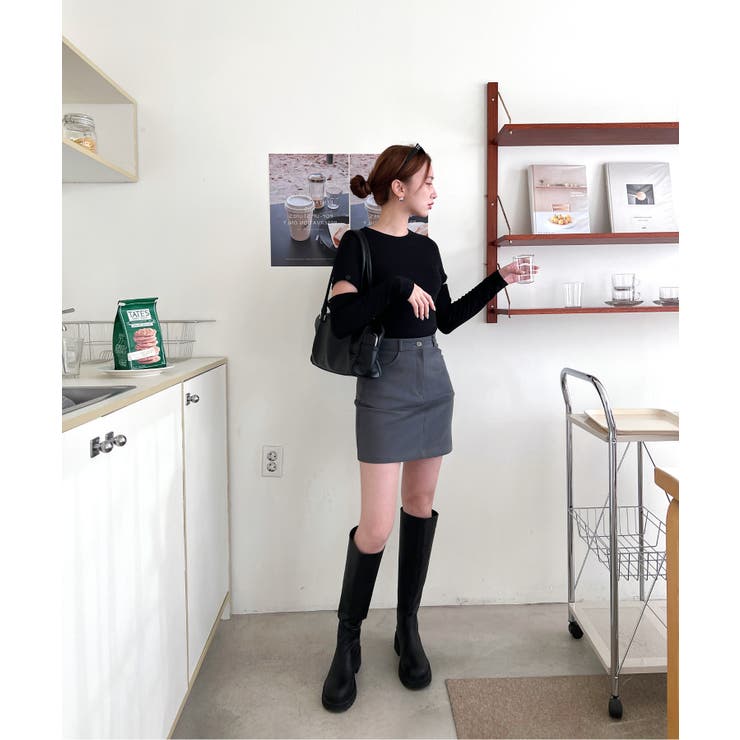 ベーシックハイウエストコットンスカート | by muni:r | 詳細画像25 