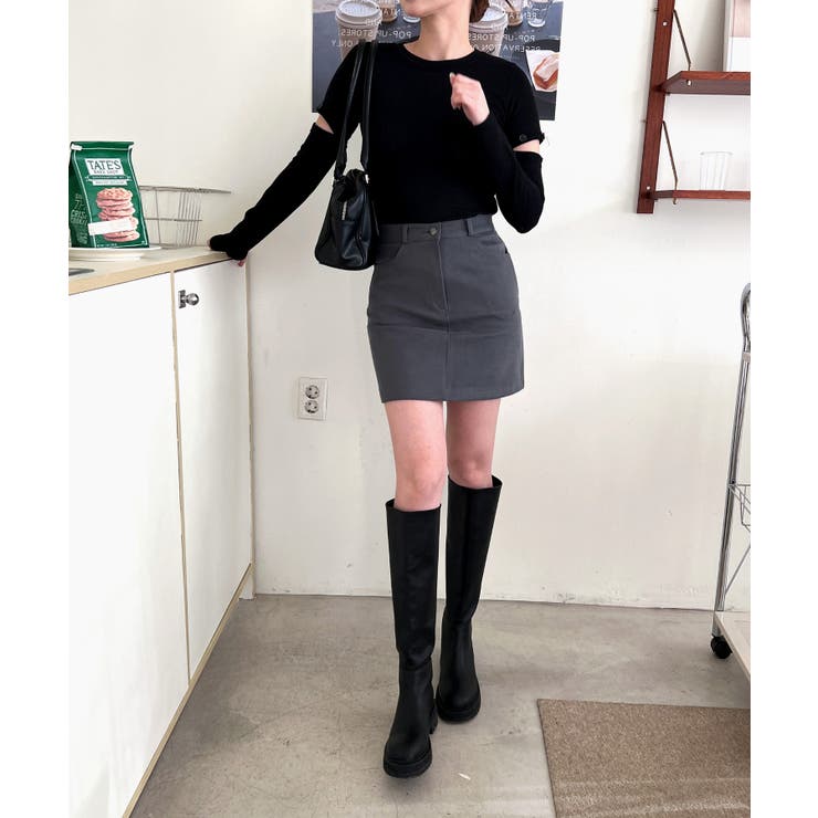 ベーシックハイウエストコットンスカート | by muni:r | 詳細画像26 