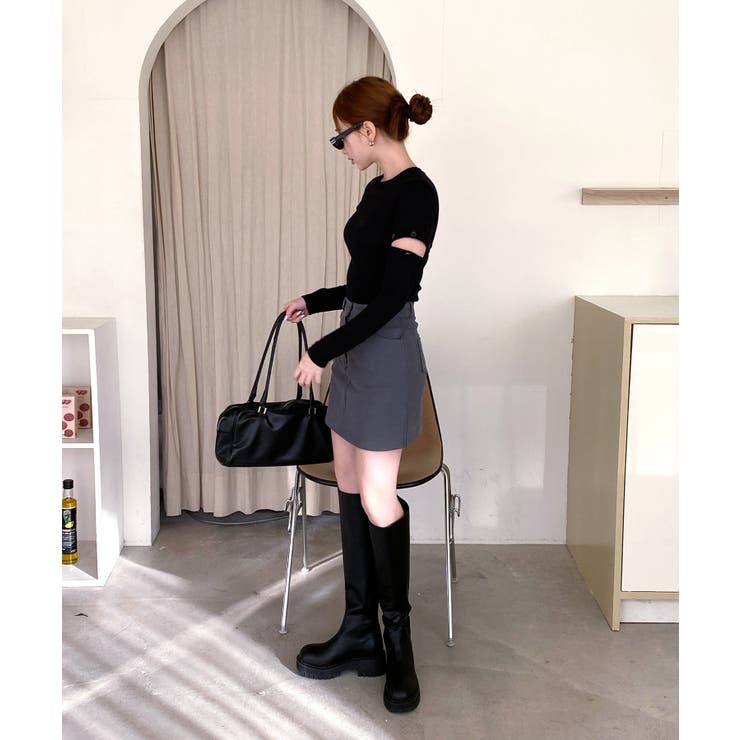 ベーシックハイウエストコットンスカート | by muni:r | 詳細画像27 