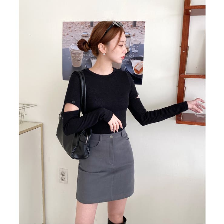 ベーシックハイウエストコットンスカート | by muni:r | 詳細画像29 