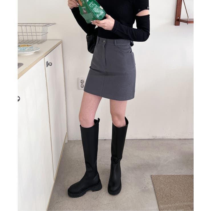 ベーシックハイウエストコットンスカート | by muni:r | 詳細画像35 