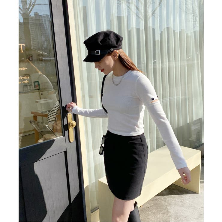 ベーシックハイウエストコットンスカート | by muni:r | 詳細画像4 