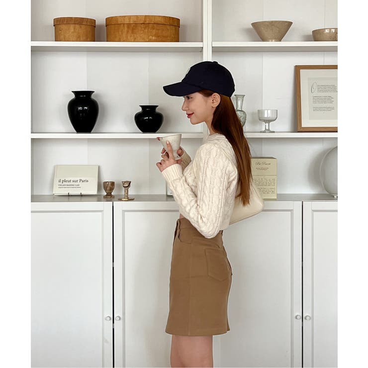 ベーシックハイウエストコットンスカート | by muni:r | 詳細画像49 