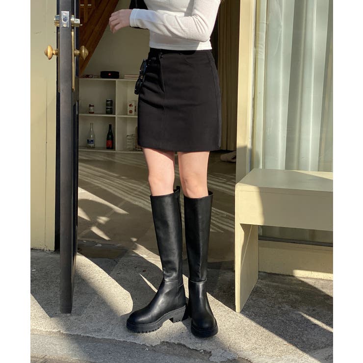 ベーシックハイウエストコットンスカート | by muni:r | 詳細画像9 