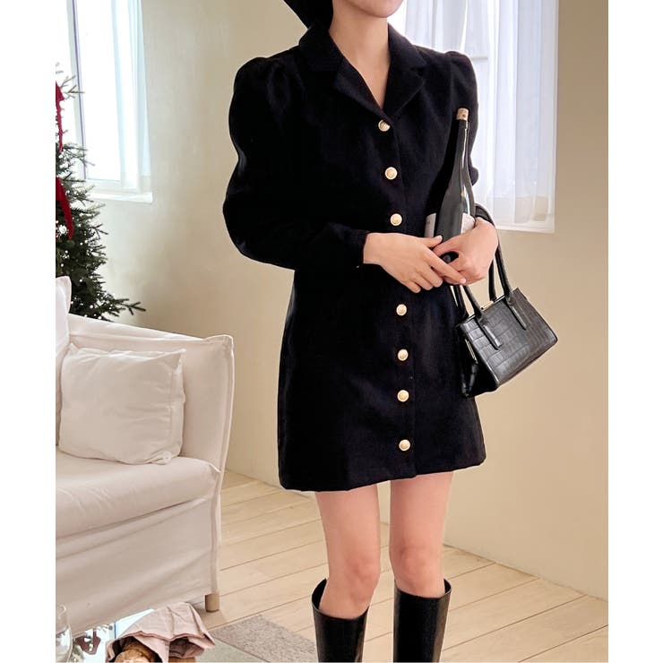 ゴールドボタンワンピース | by muni:r | 詳細画像5 