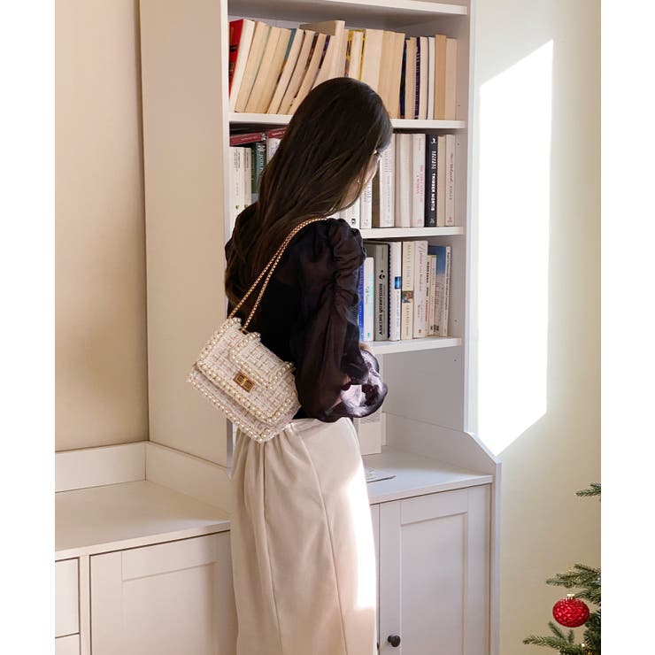 シースルーラウンドシャーリングブラウス | by muni:r | 詳細画像12 