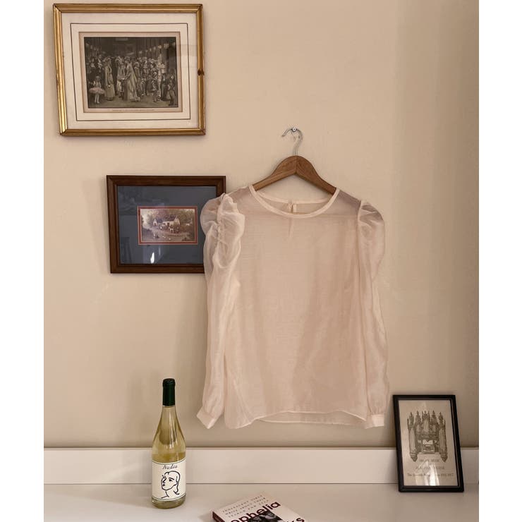 シースルーラウンドシャーリングブラウス | by muni:r | 詳細画像34 