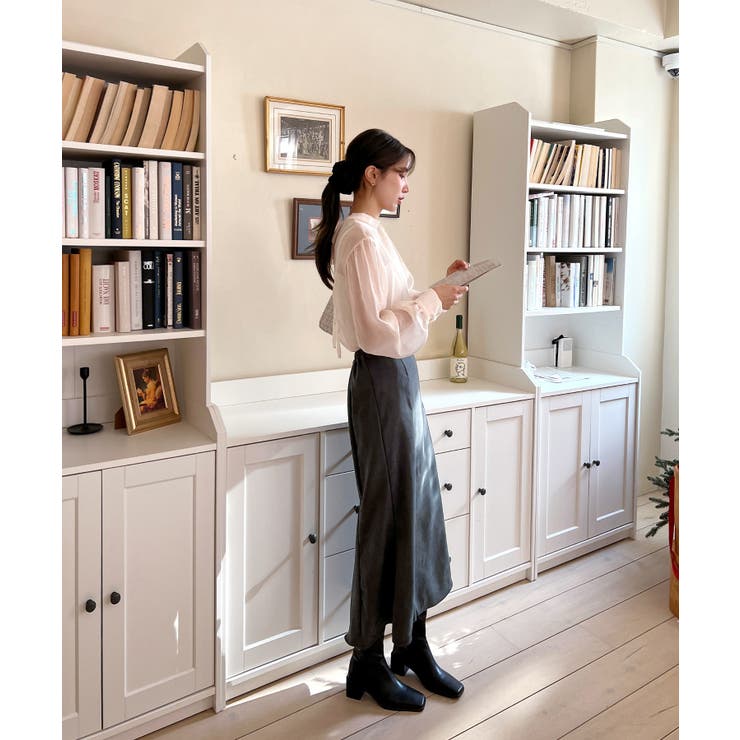 シースルーバックリボンブラウス | by muni:r | 詳細画像18 