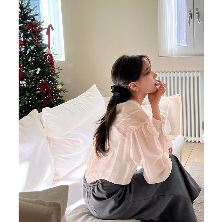 シースルーバックリボンブラウス | by muni:r | 詳細画像24 