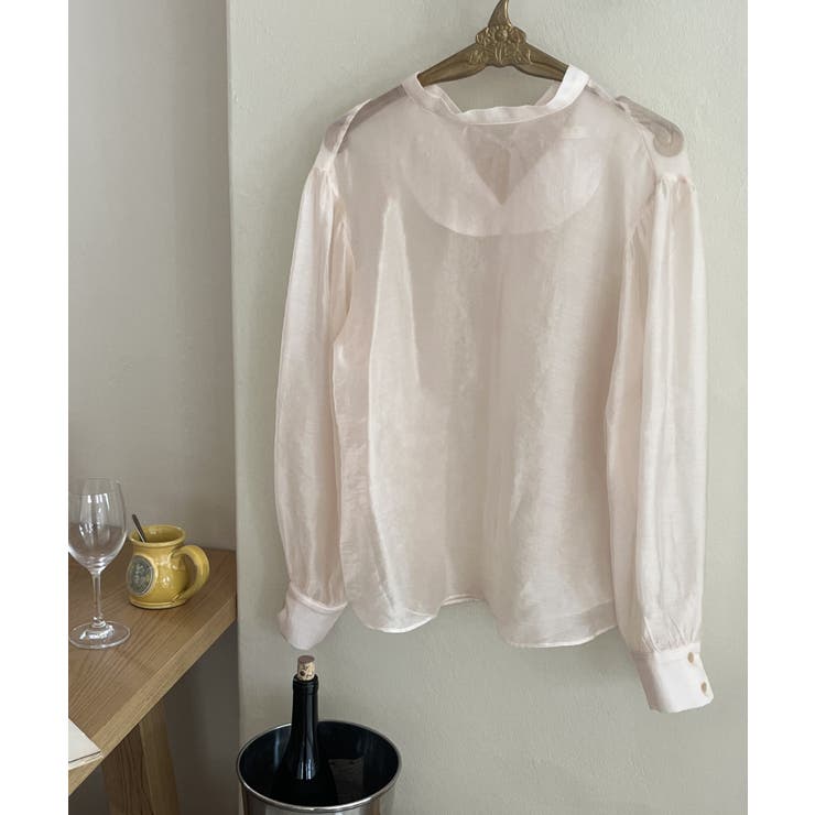 シースルーバックリボンブラウス | by muni:r | 詳細画像31 