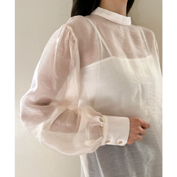 シースルーバックリボンブラウス | by muni:r | 詳細画像40 