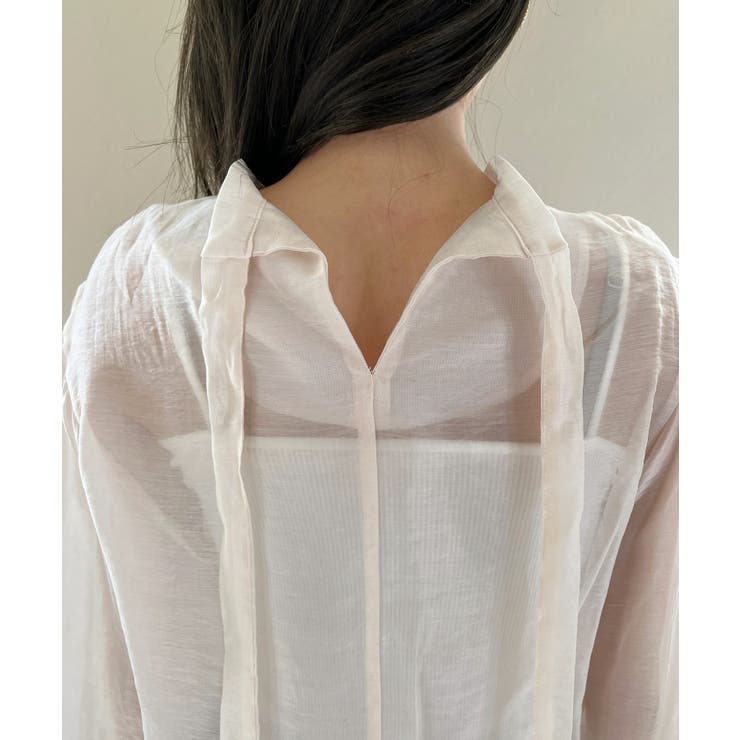 シースルーバックリボンブラウス | by muni:r | 詳細画像42 