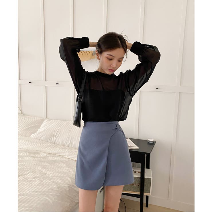 シースルーバックリボンブラウス | by muni:r | 詳細画像7 