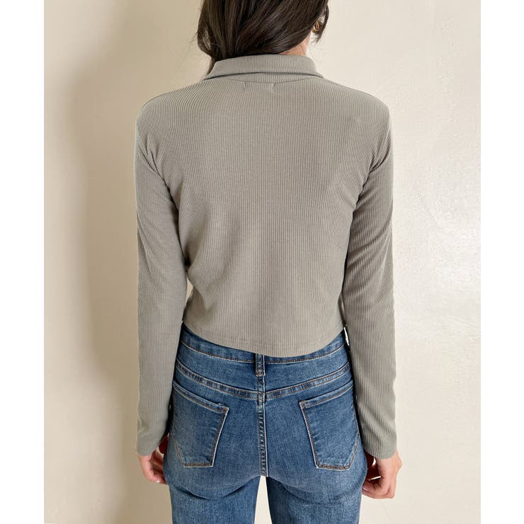 スリムフィットボタンラップTシャツ | by muni:r | 詳細画像35 