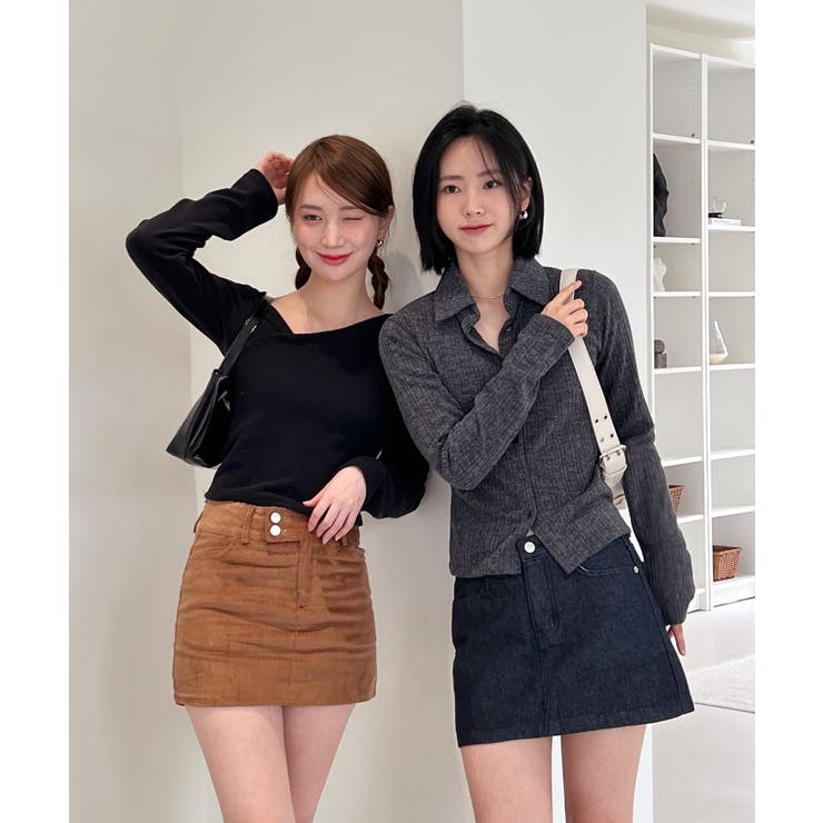 アンバランス斜線Tシャツ | by muni:r | 詳細画像14 