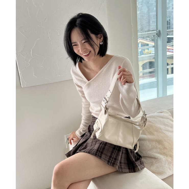 アンバランス斜線Tシャツ | by muni:r | 詳細画像17 