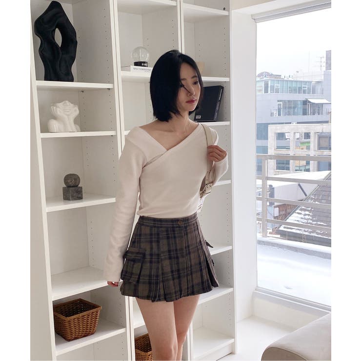 アンバランス斜線Tシャツ | by muni:r | 詳細画像22 