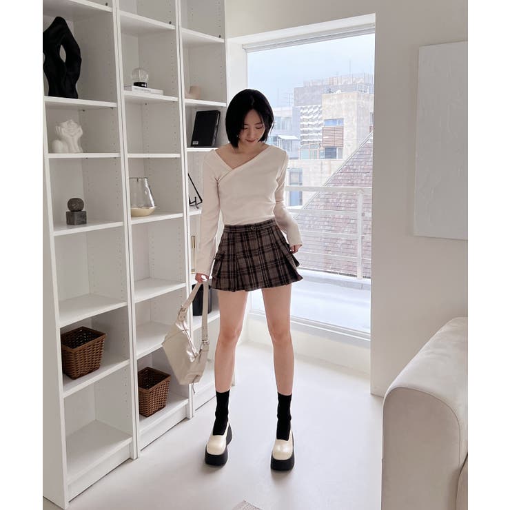 アンバランス斜線Tシャツ | by muni:r | 詳細画像23 