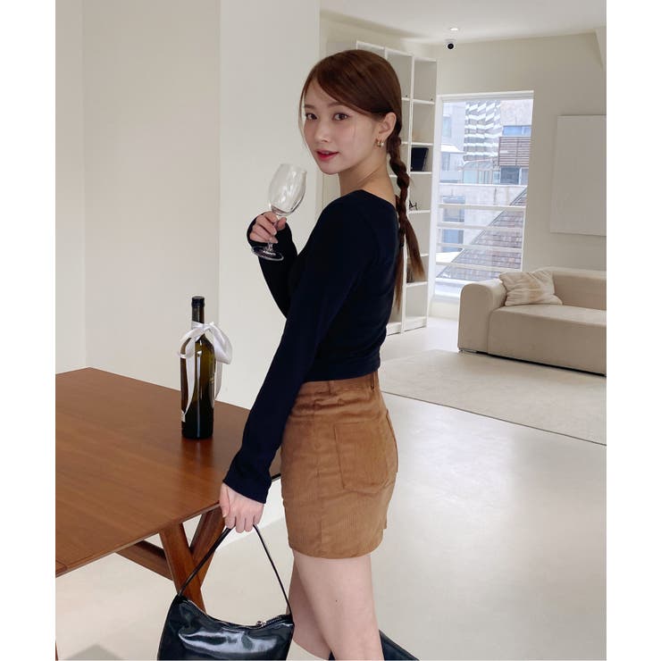 アンバランス斜線Tシャツ | by muni:r | 詳細画像5 