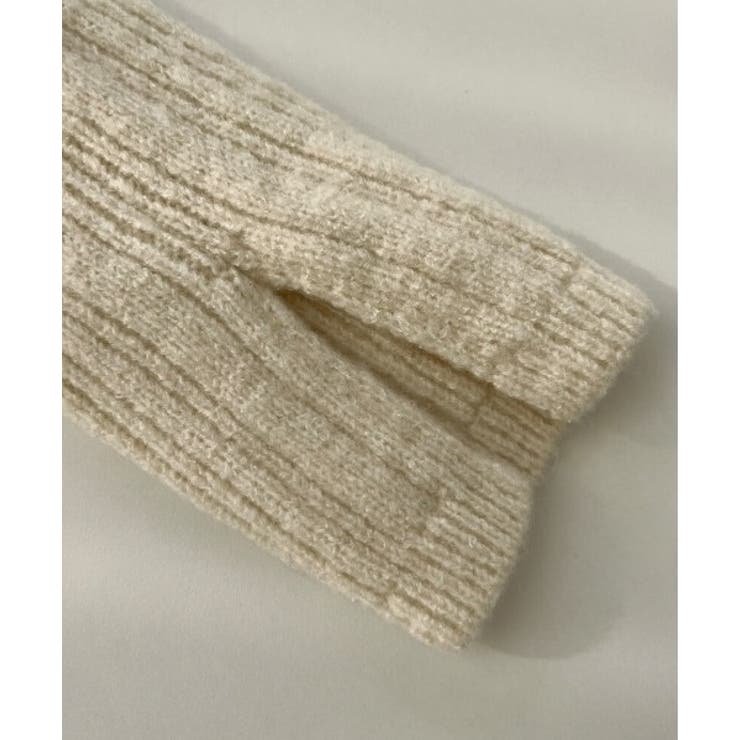 リブオフショルダースリットニット | by muni:r | 詳細画像12 