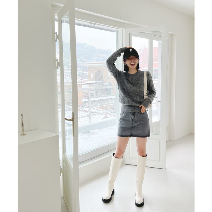 ベーシックラウンドケーブルニット | by muni:r | 詳細画像14 