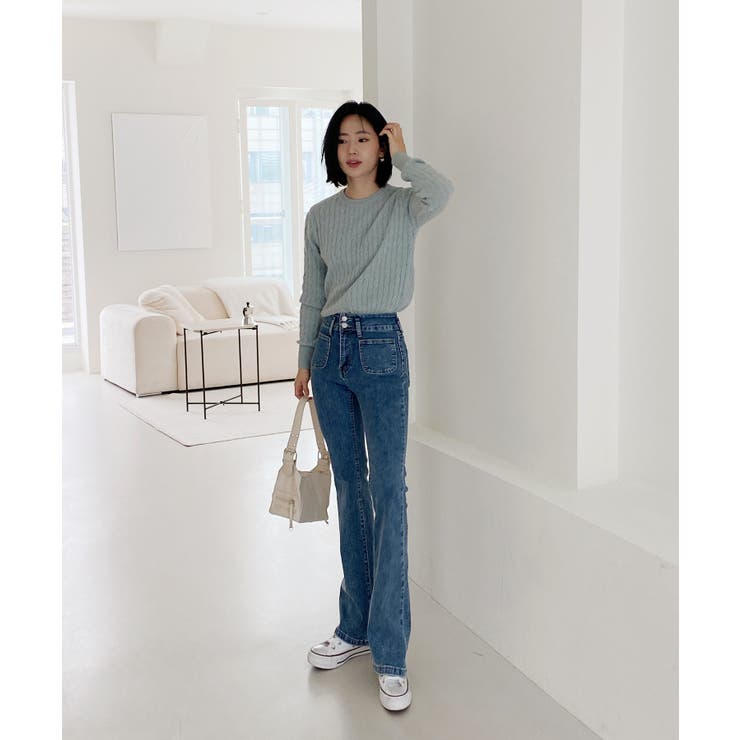 ベーシックラウンドケーブルニット | by muni:r | 詳細画像2 