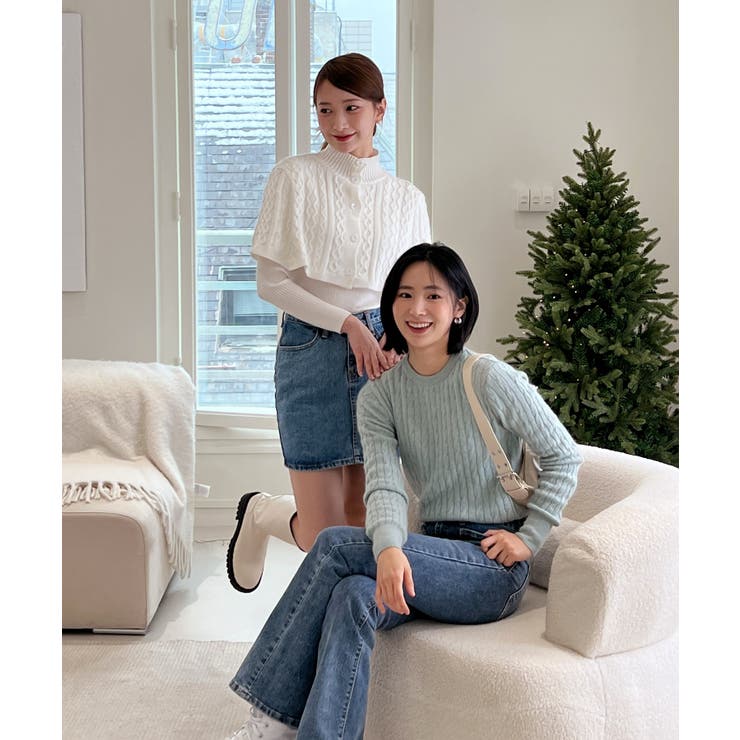 ベーシックラウンドケーブルニット | by muni:r | 詳細画像25 