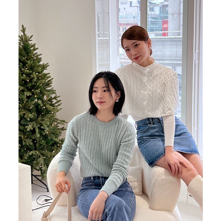 ベーシックラウンドケーブルニット | by muni:r | 詳細画像26 