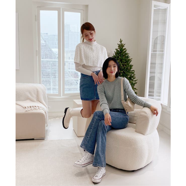 ベーシックラウンドケーブルニット | by muni:r | 詳細画像28 