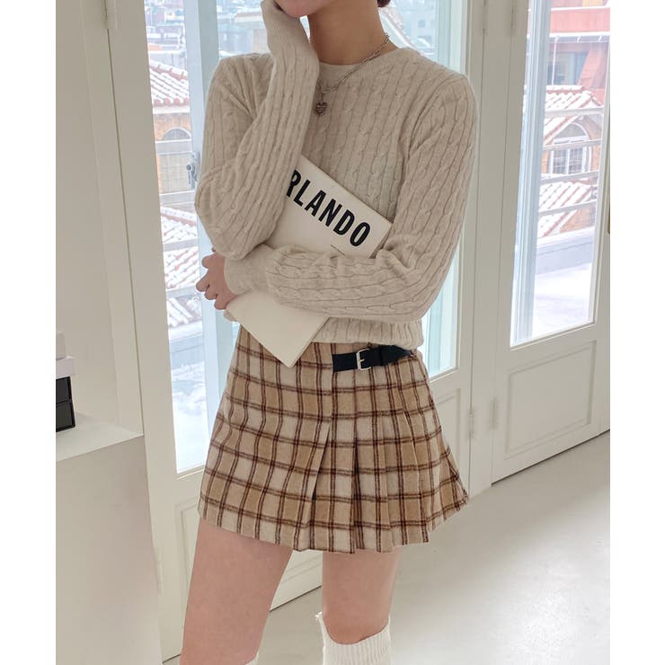 ベーシックラウンドケーブルニット | by muni:r | 詳細画像35 