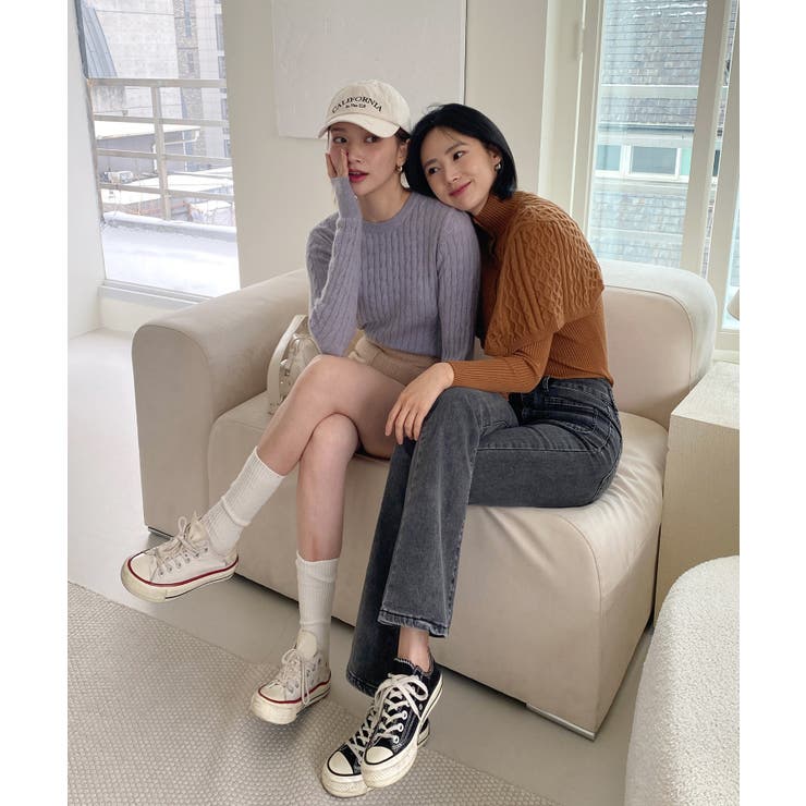 ベーシックラウンドケーブルニット | by muni:r | 詳細画像54 